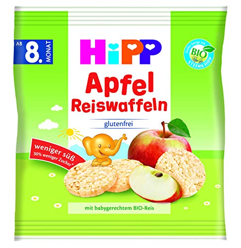HiPP , 7er Pack (7 x 30 g) Hipp Bio Knabberprodukte Reiswaffeln