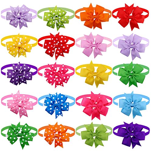 Wepetyo 10 x Hunde-Fliegen für Welpen, mittelgroß, für Jungen, Mädchen, verstellbare Schleifen, Party-Pflegezubehör Cover