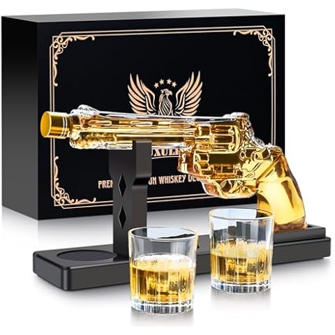 LUXULISH Whiskey Gun Decanter Set for Men Cover