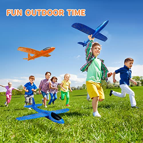 image for VCOSTORE 2pcs Throwing Foam Glider Airplane,EEP Manual Inertia Airplan