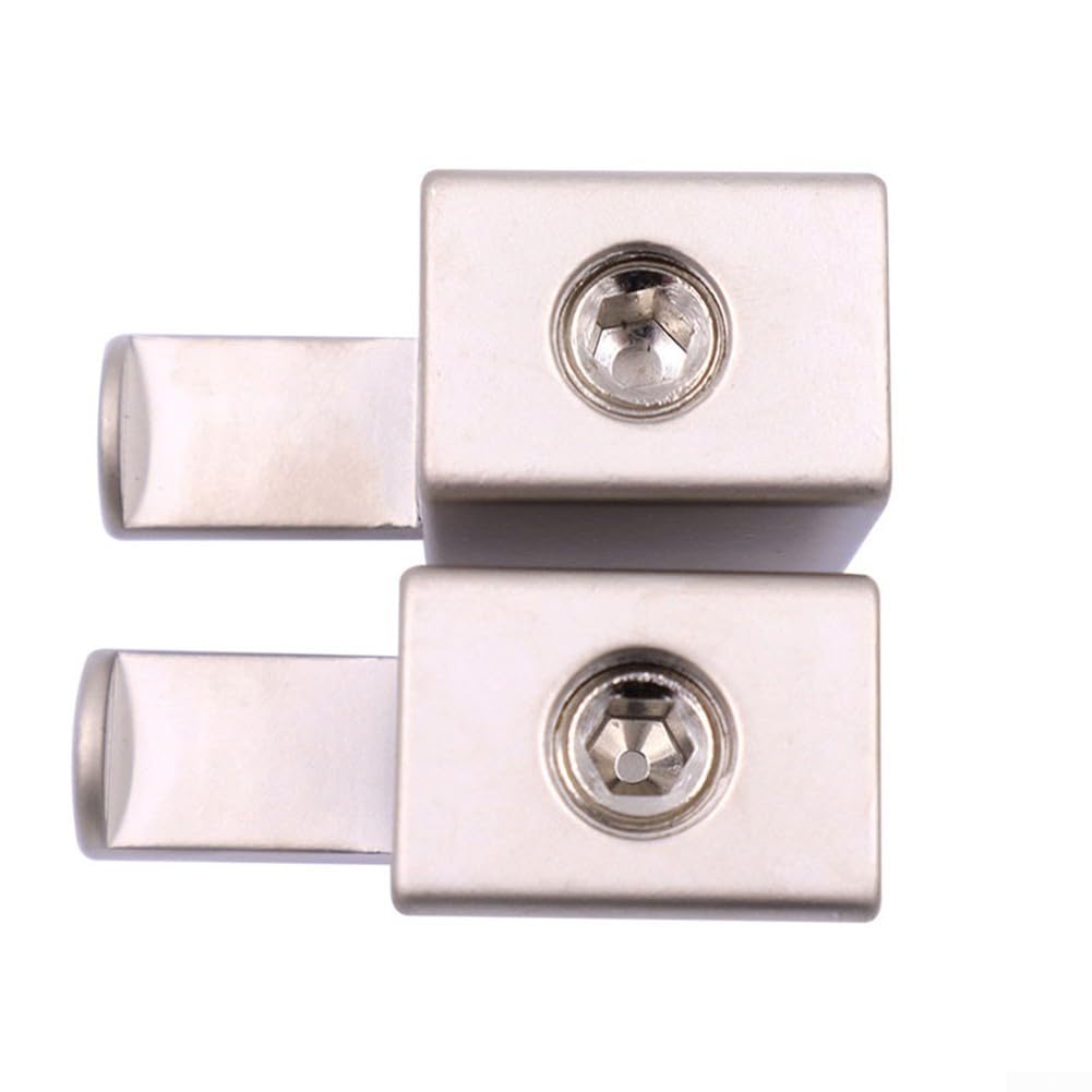 Zestaw 2 zacisków wejściowych do samochodu, aluminium, Dual 1/0 na 1/0 G, redukcja kabli, kolor srebrny, do podłączenia 44,5 x 44,6 mm