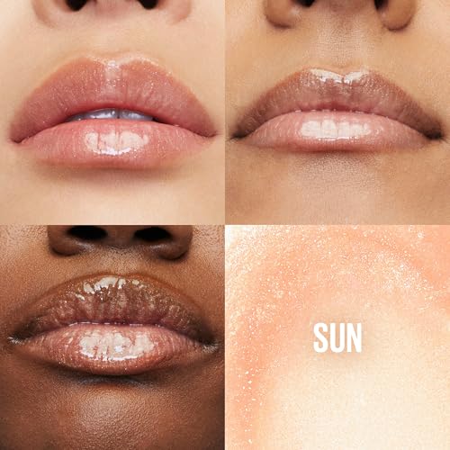 Image of Maybelline Lifter Gloss, Hydrating Lip Gloss with Hyaluronic Acid, Sun, Clear Neutral, 0.18 Ounce