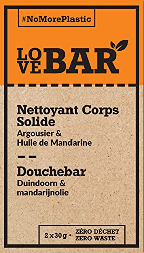 Love Bar - Savon Solide Nettoyant Corps à l'Argousier et Huile de Mandarine (2 x 30 gr) Cover
