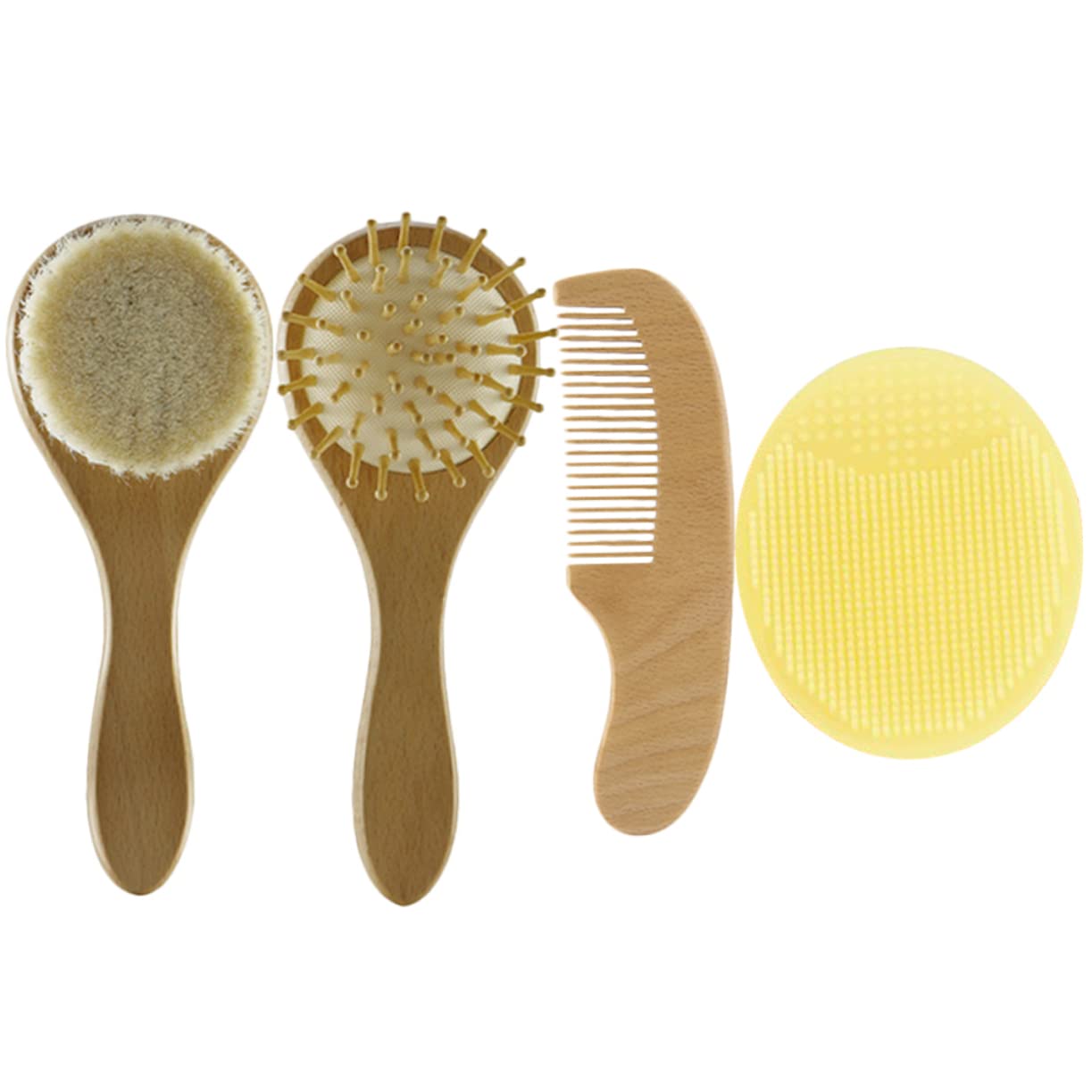 Toddmomy 1 Set Brush for Newborns Silicone Shampoo Brush and Hair Comb for Gentle Scalp Care for Includes Storage Box