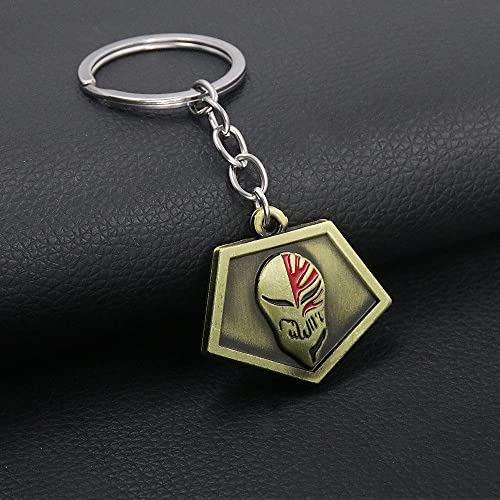 Funboat Ichigo Soul Reaper Badge Necklace Keychain Set - Ichigo Hollow Mask Key Chain - Christmas Anime Cosplay Gifts For Kids Girls Teens Women Men #TOP6