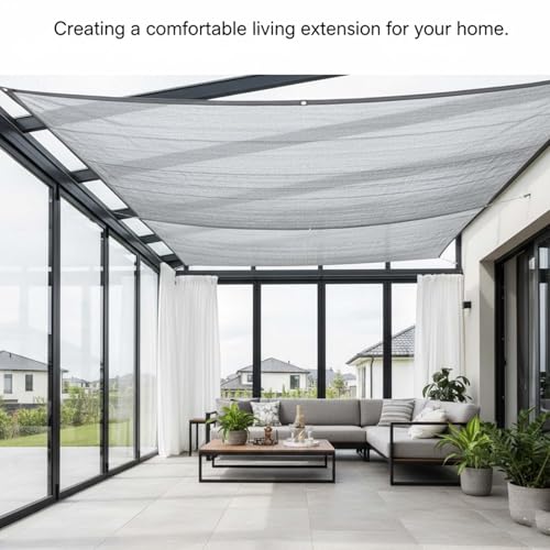 Bâche en maille avec œillets pour jardin et terrasse