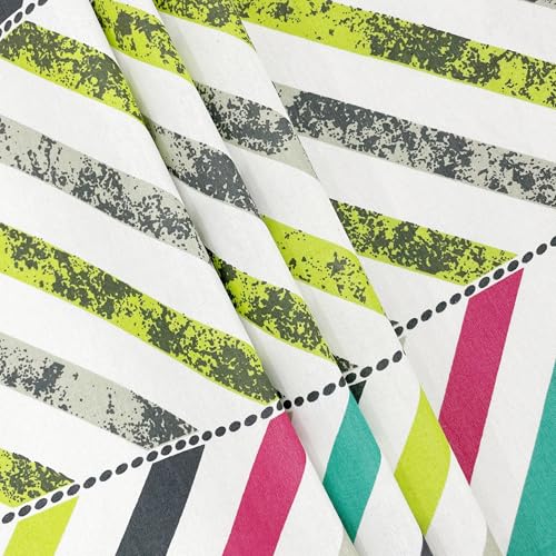 Image of Swayam Sparkle Collection Basic Comfort Roto Cotton 144TC Geometric Print Single Bedsheet with 1 Pillow Cover - Multicolour