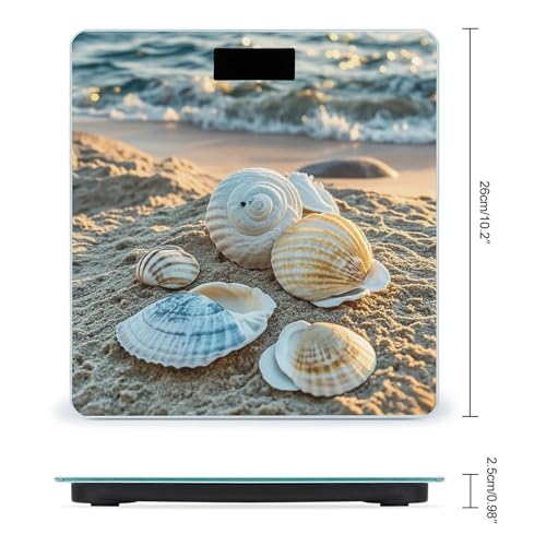 Báscula Digital de Baño Sleep on Shells Alta Precisión miniatura 2