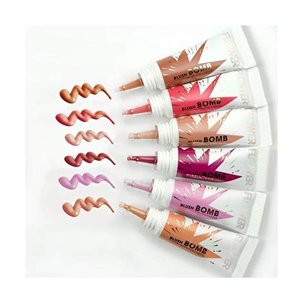 FLOWER-BEAUTY-Blush-Bomb-Color-Drops-for-Cheeks-Liquid-Gel-Cream-Blusher-Makeup-Multiple-Beauty-Awards-Lightweight-Radiance-Bubbly FLOWER Beauty By Drew Barrymore Liquid Blush Makeup Bomb Color Drops -Silky Lightweight Formula + Gel Cream Blush for Cheeks - Radiant + Glossy Finish - Buildable + Lightweight Formula - Cruelty-Free + Vegan (Bubbly)