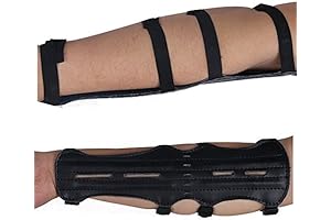 TOPARCHERY Armguard: 12" Ultra-Light Leather Protection for Archery