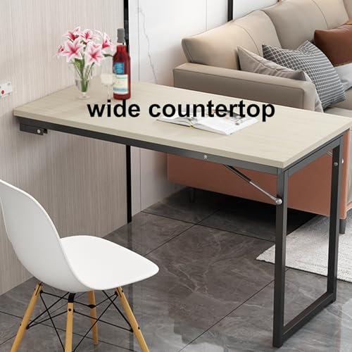 Table pliante murale bureau gain de place pour studio - 6