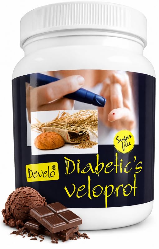 Image of Develo Diabetic Protein Powder Sugar Free for diabetes Care (Pack of 1) - 1kg Chocolate