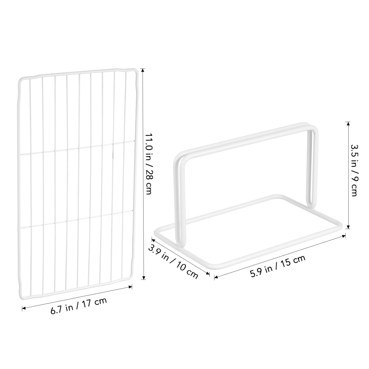 BESPORTBLE Gefrierschrank-Trennwand 2Er Set Verstellbarer Drahttrenner Aus Eisen 11.02X6.69X3.94 Zoll Flexible Gefrierfach Organizer Für Ordnung Und Lagerung