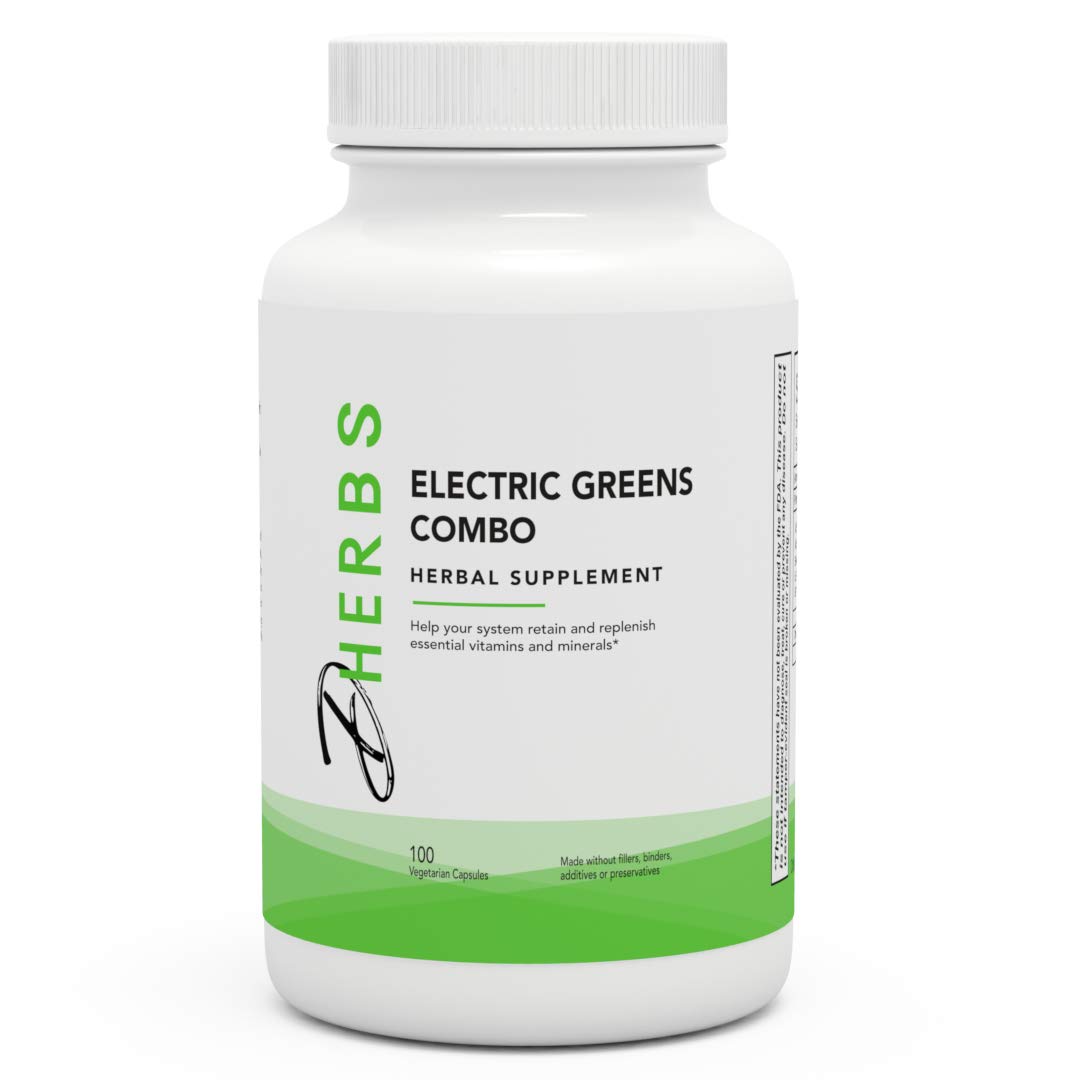 DherbsElectric Greens Combo, 100-Count Bottle