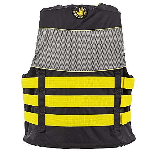 Image of Body Glove Adult PFD Life Vest. Durable Polymer Shell, Lightweight PE Foam, Oversized Armholes, 4 Heavy-Duty Adjustable Belts