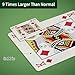 gagift world Jumbo Playing Cards, 8 x 11 Inches Giant Playing Cards for Family Game Night, Extra Large Casino Party Decoration for Adults