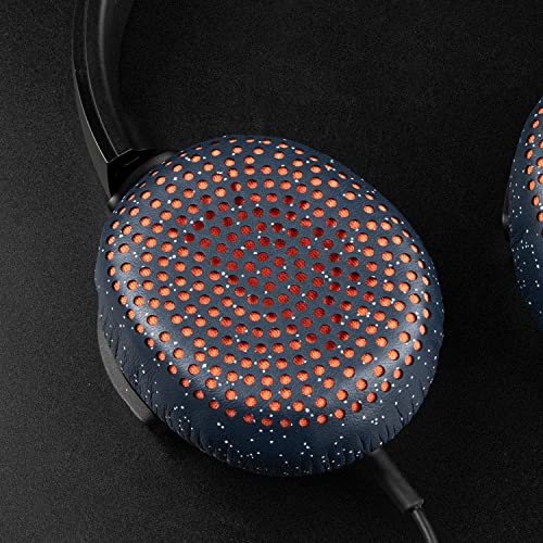 Image of SOULWIT Earpads Replacement for Skullcandy Riff, Riff2 Wired /Wireless On-Ear Headphones, Ear Pads Cushions with Softer Leather, Noise Isolation Foam (Blue)