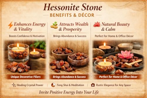 Image of Natural Hessonite (Gomed) Rough Stone 50g - Raw Healing Crystal for Vastu & Meditation
