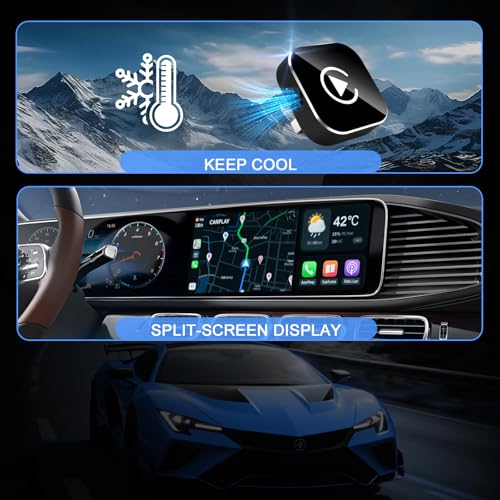 undefined BSUBSU Wireless CarPlay Adapter for iPhone, 2025 Upgraded Wired to Wireless for Apple CarPlay, Mini USB Design Car Play Adapter with Type-C Extension, Plug and Play, Stable Connection & No Latency の商品画像 7