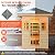 Albott Outdoor Sauna 3 Person, Asphalt Shingle Roof, Infrared Saunas for Home, Low EMF 2645W/240V/15A Finnish Spruce Wood Dry Sauna with 9 Carbon Panels, 7-Color Light Therapy & 2 Bluetooth Speakers