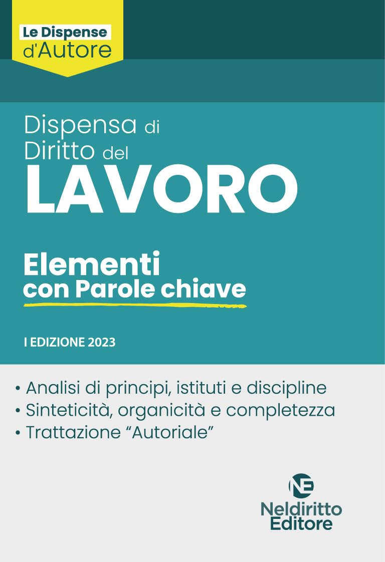 Dispensa Di Diritto Del Lavoro. Elementi Con Parole Chiave - 4