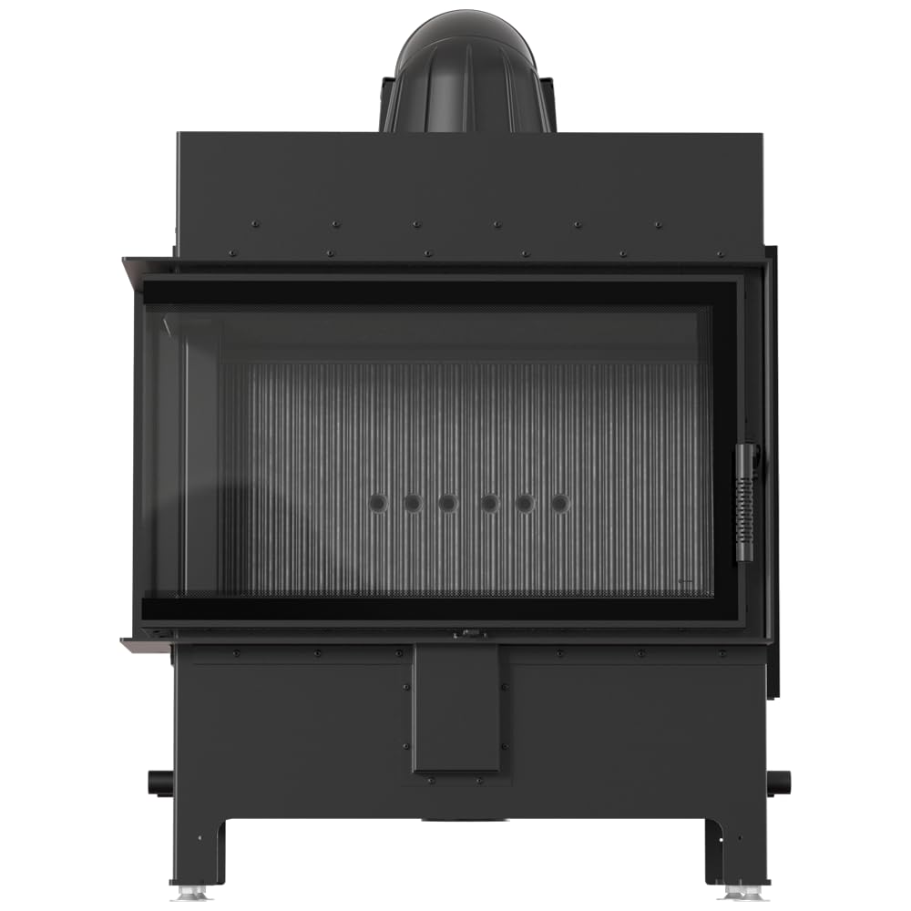 KRATKI Inserto per camino in acciaio a legna LUCY 14 kW Ø200 sinistro A