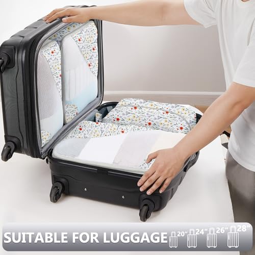 Image of OlarHike 8 Set Packing Cubes for Travel,Gifts for Women Mom,Anti-Tearing Suitcase Organizer,with Over 1000 pcs Mesh Holes,Vacation Essentials & Accessories for Cruise Ship