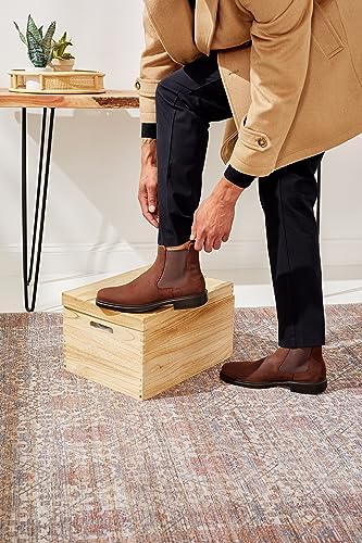 ECCO Men's Helsinki 2.0 Double Gore Chelsea Boot, Potting Soil Nubuck, 10-10.5 | Image 5