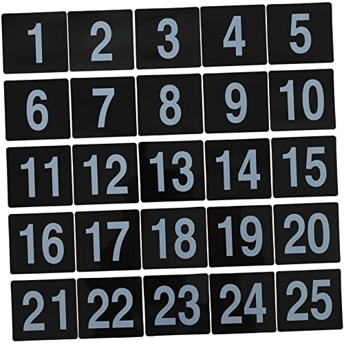 HEALEEP 25pcs Table Numbers Tent Signs for Reusable Wedding Guest Markers Decorative Banquet Signs for Events Anniversaries Special Celebrations