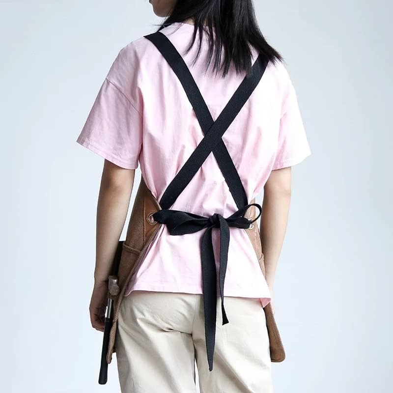 Chef Carpenter Gardening Denim Apron Overalls Painting Coffee Milk Tea Work Clothes