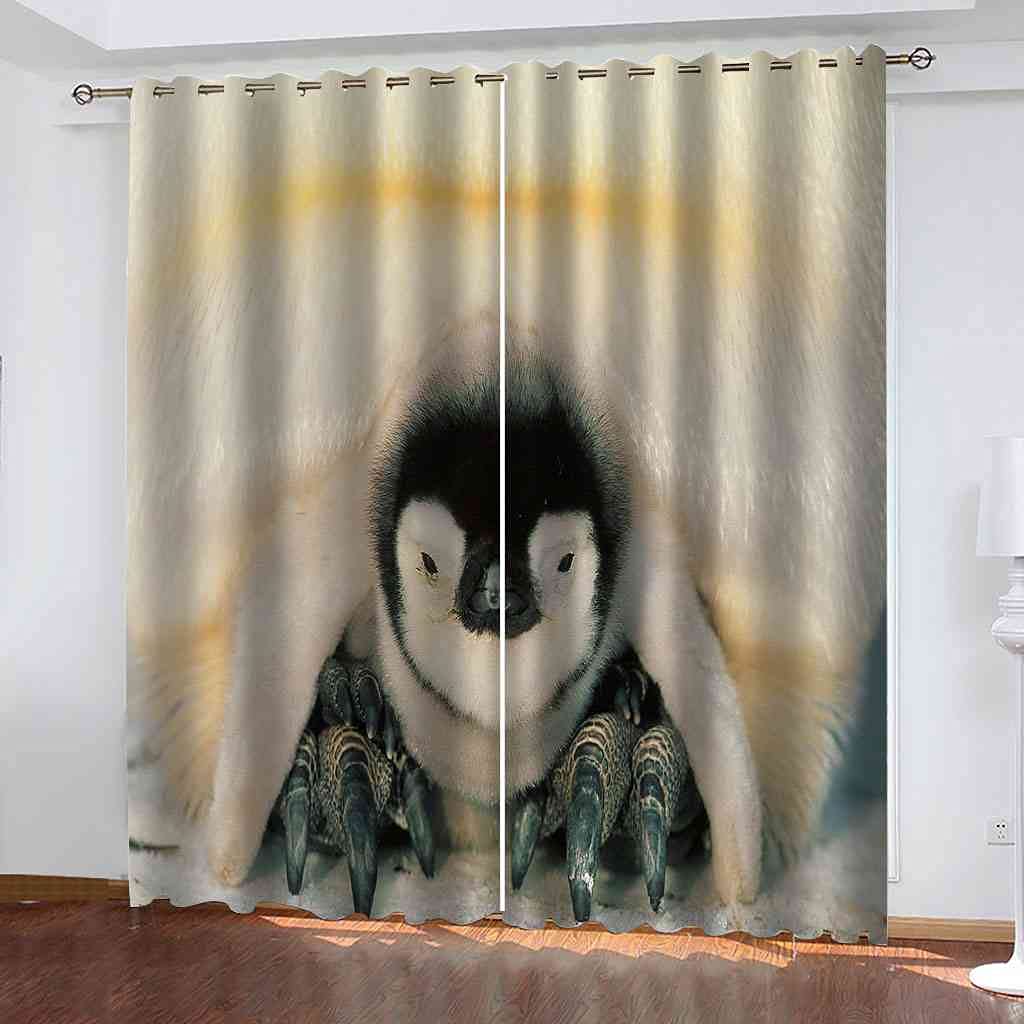 Rideau occultant isolant thermique 200x160 cm rideau fenêtre pingouin