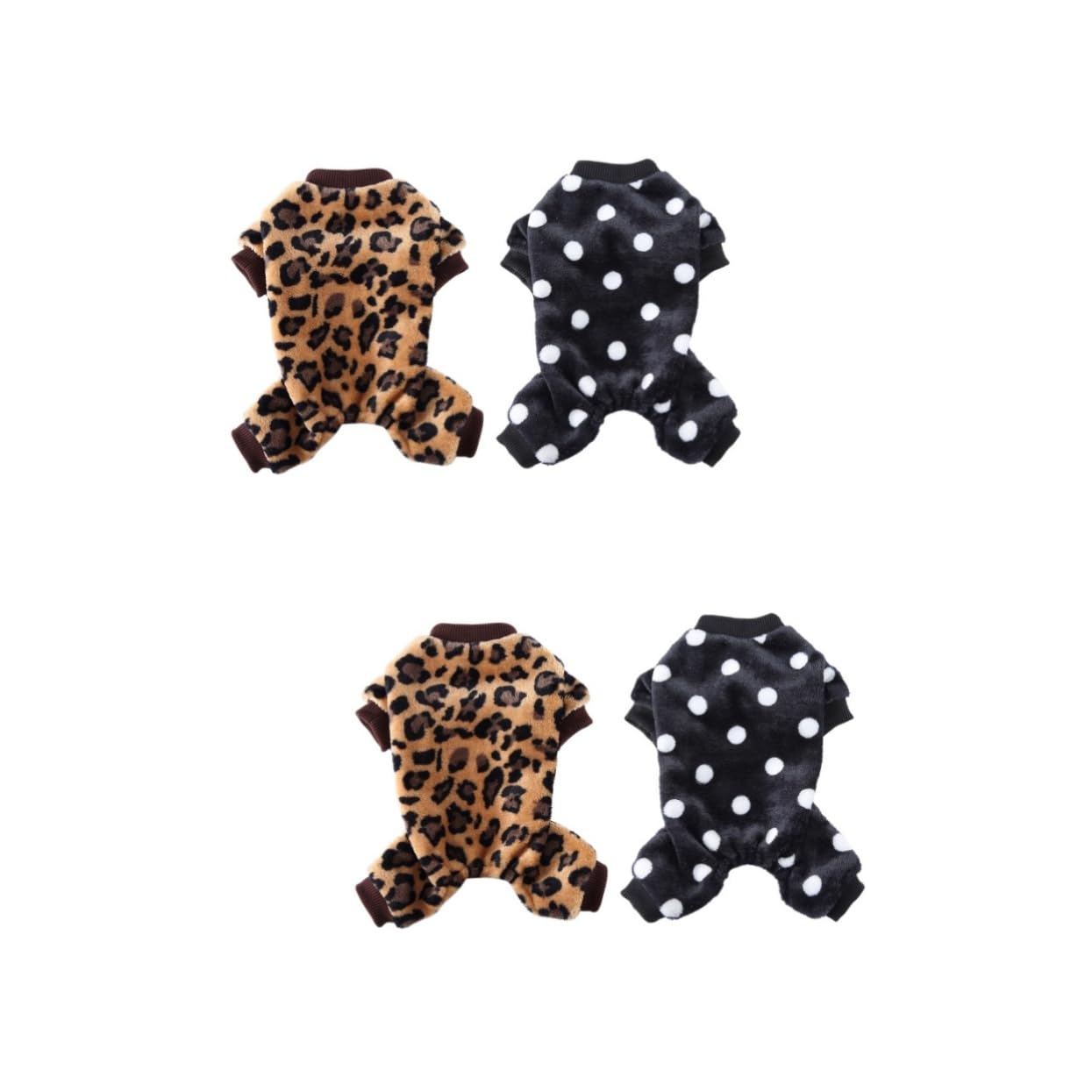 SUPVOX 4 Pz pigiami per animali domestici vestiti da festa per animali domestici tuta per cani da compagnia costumi cane divertenti dog costume vestito arredamento vestiti per cani Natale