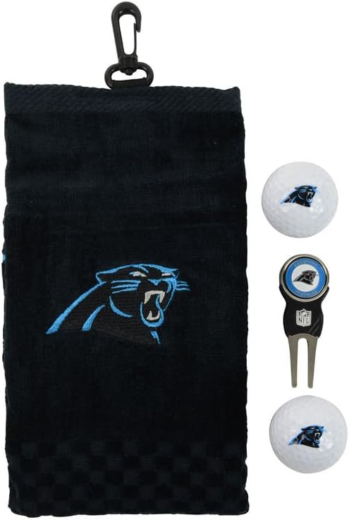 Team Golf NFL Gift Set Embroidered Golf Towel, 2 Golf Balls, & Divot Tool with Removable Double-Sided Magnetic Ball Marker