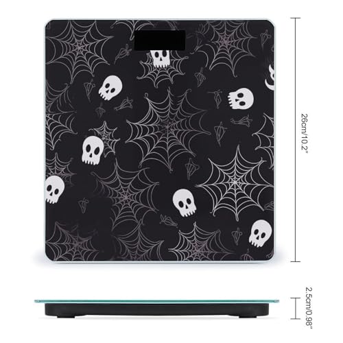 Báscula digital Halloween Goth de vidrio templado miniatura 2
