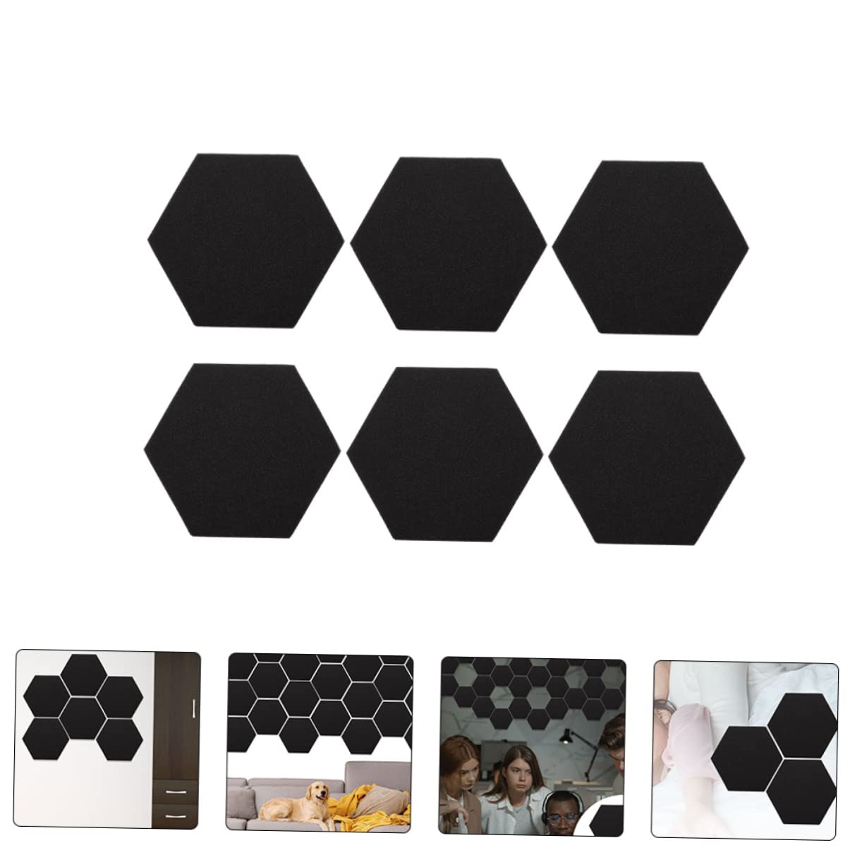 Levemolo Paneles Acústicos Hexagonales de Poliuretano Ignífugo para Paredes y Estudios de Grabación