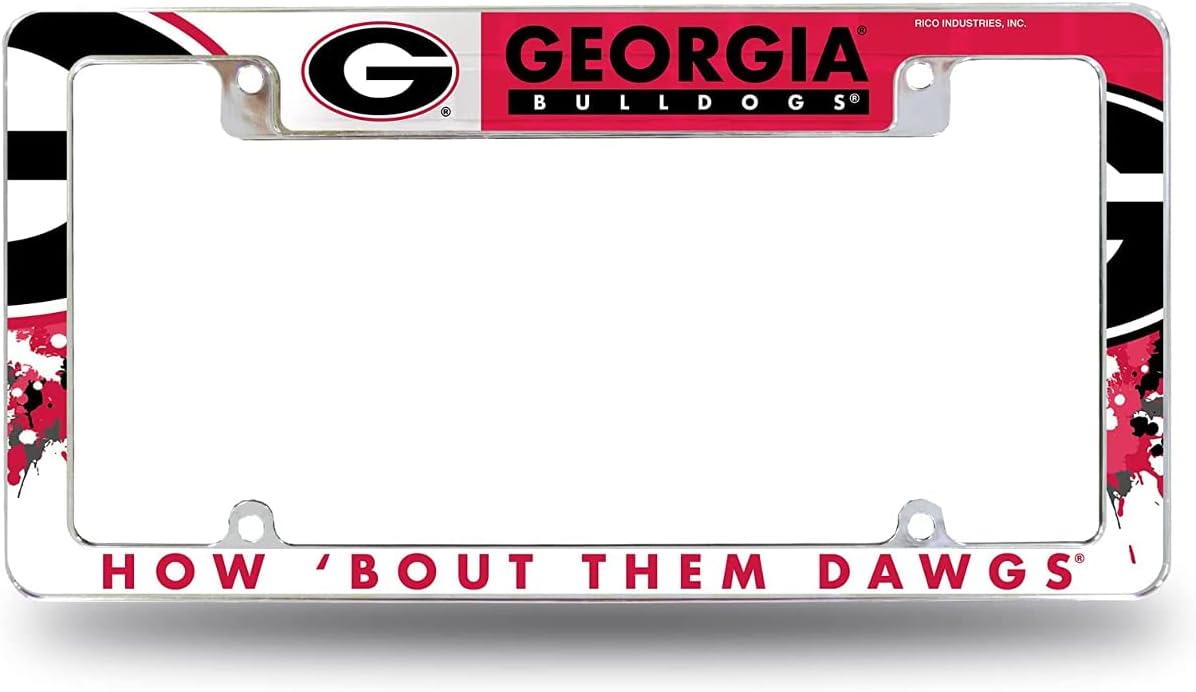 Rico Industries NCAA Standard 12" x 6" Chrome All Over Automotive License Plate Frame for Car/Truck/SUV (L-M Schools)