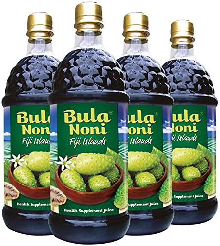 Bula Noni®- Rich in Antioxidant, High Potency (Case of 4 x 33.8 Fl.Oz/ea) Certified Organic Farm Direct Value PACK.