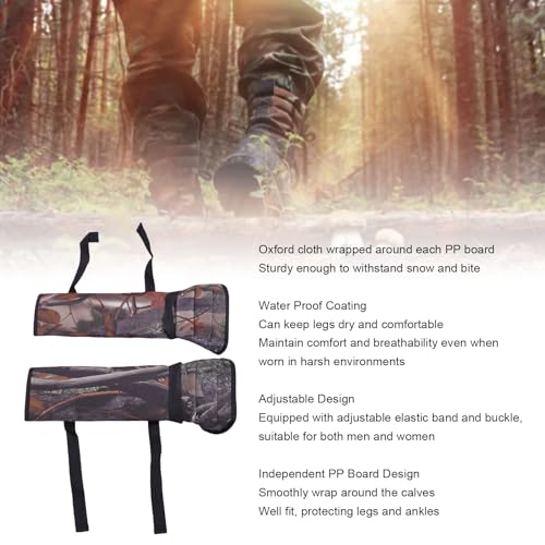 Protector de pierna Snake Gaiter, ajustable, transpirable para escalada, camping, senderismo y actividades al aire libre miniatura 7