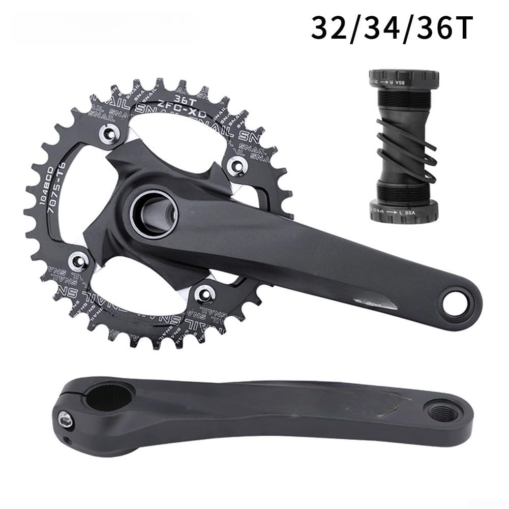 Gruppo per Mountain Bike a 10 velocità con guarnitura Cava 32T/34T/36T, Cassetta 46T, Cambio e deragliatore Posteriore. Kit Completo per l'aggiornamento della Trasmissione in bicic