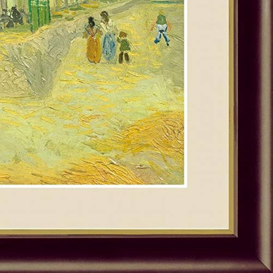 Amazon.co.jp: ゴッホ『黄色い家』高精彩工芸画+手彩 風景画 アルルの