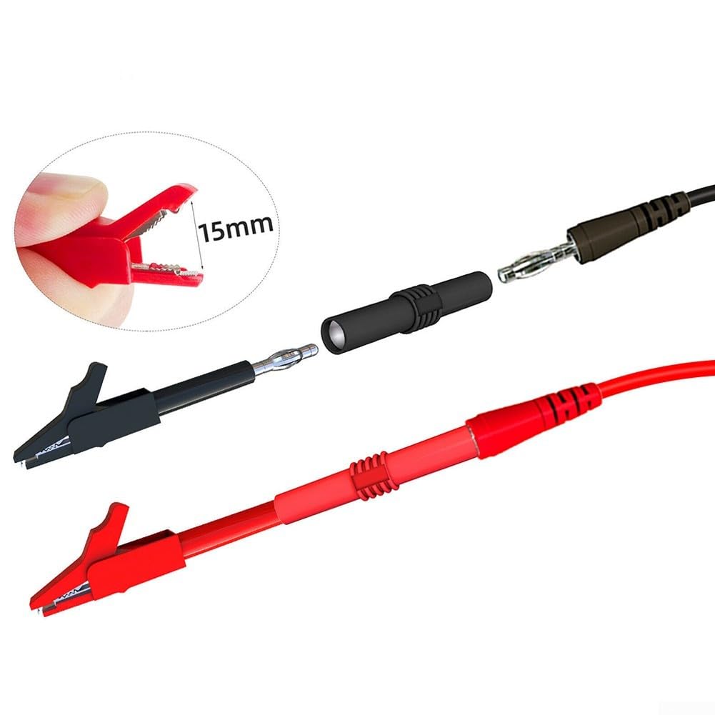 Komplettes 61-teiliges digitales Multimeter-Sonden-Set für Schaltungsprüfung – Draht-Piercing-Nadeln und Testhaken für Auto-Diagnose, 1 m