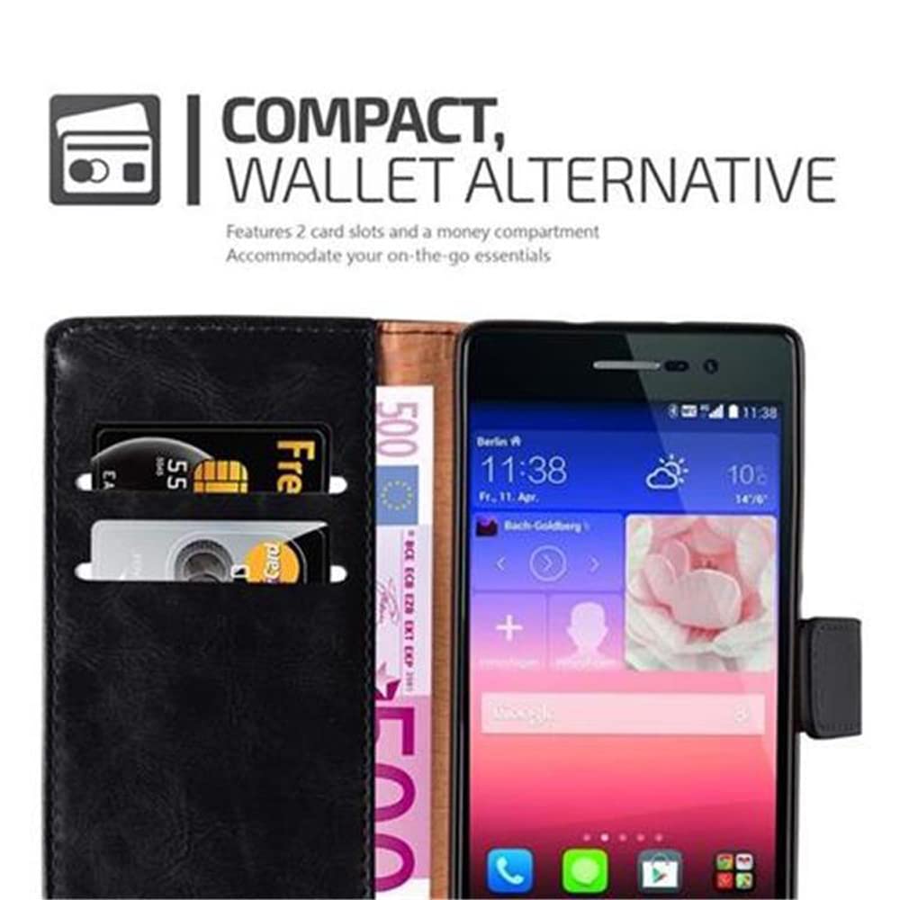 CADORABO Custodia In Silicone TPU E Retro In Vetro Temperato, Cover Per P40 Cremisi Rosa 86230887