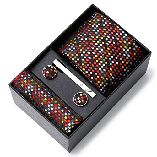 Set formal para hombre con corbata y accesorios en caja