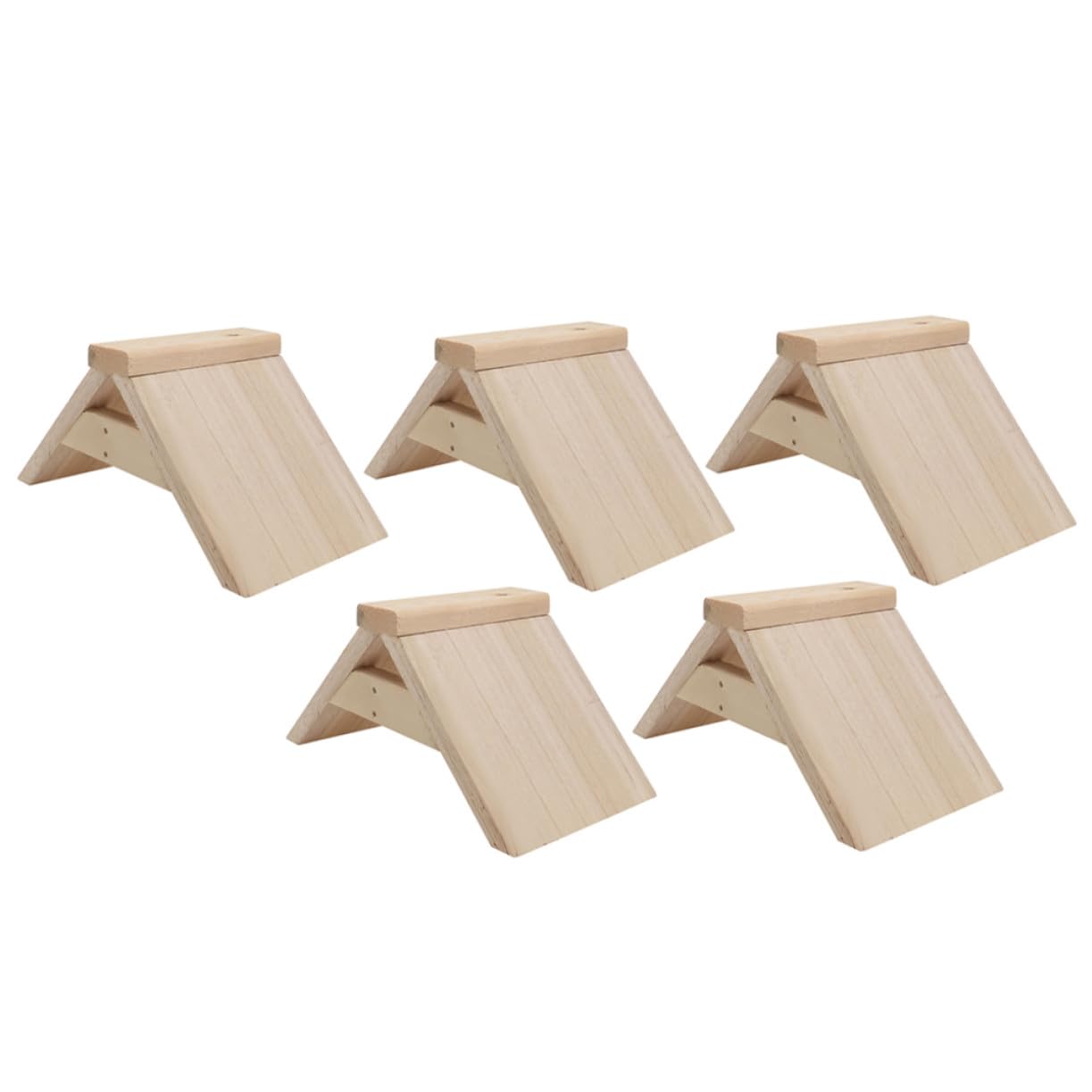 5 Perchas para Jaulas de Aves de Madera, Soporte Móvil de Madera para Loros, Juguetes Complementos para Aves