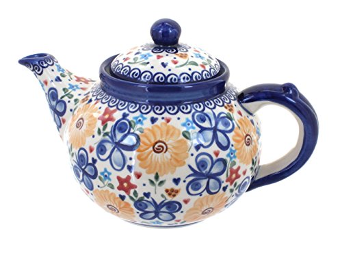 Polish Pottery Butterfly Teapot