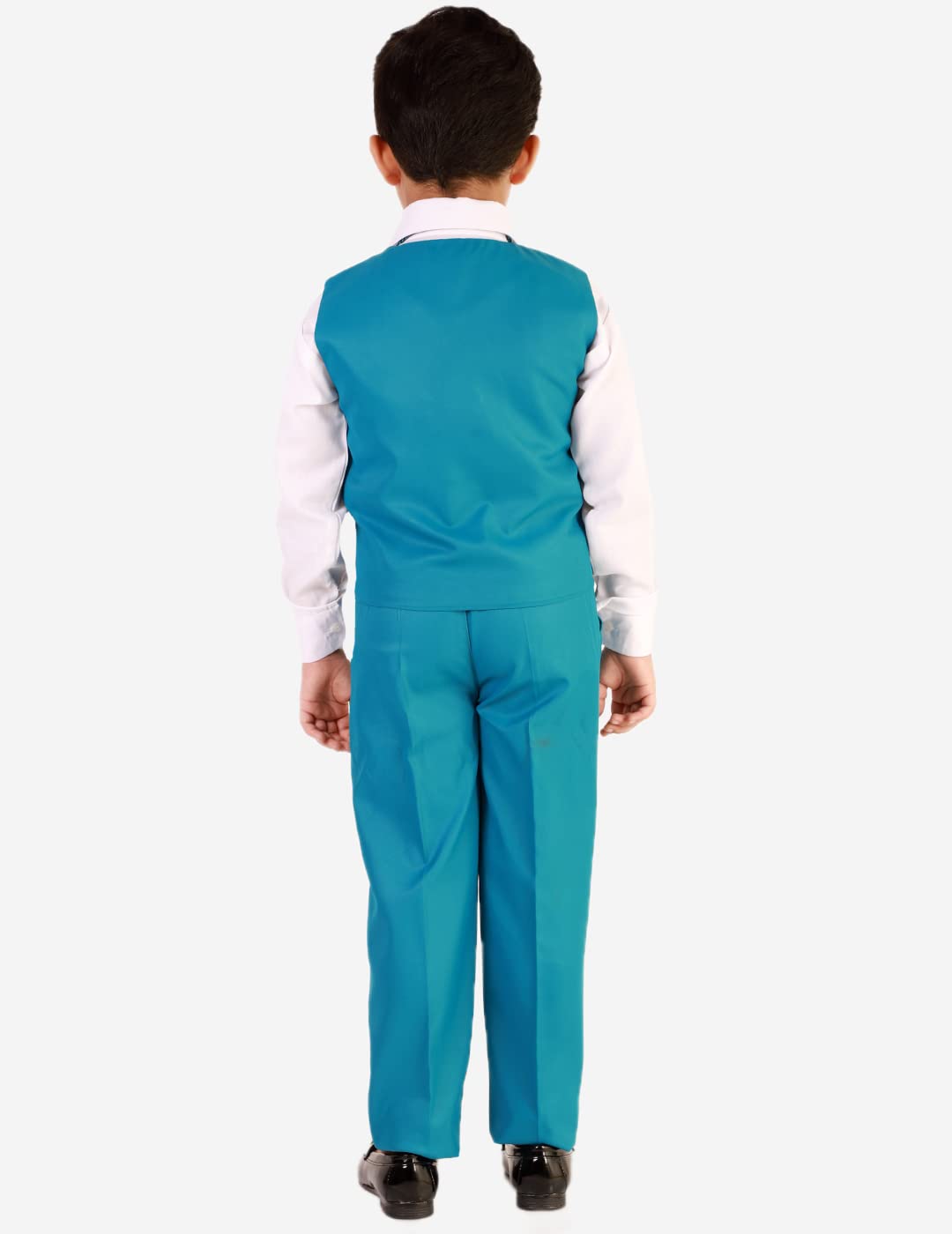 Pro-Ethic Style Developer 3 Piece Suit for Boys | Kids Wear Suit Set Coat, Pant, Tie & Shirt(Turquoise) 13-14 Years 2
