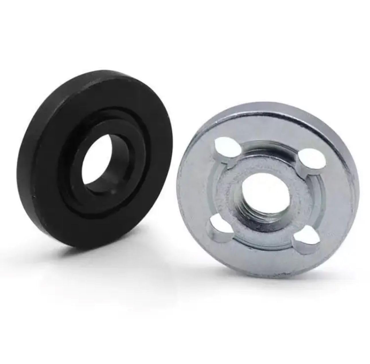 2Pc 30mm Metal Lock Nuts Angle Grinder Flange Nut Inner Outer Flange Nut Kit Suitable for 4'' ANGLE GRINDER Bosch GWS600 THREAD SIZE M10
