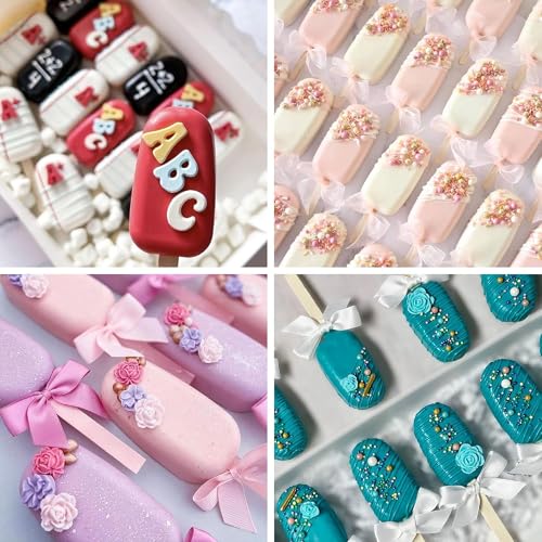 Image of Stackable Mini Silicone Ice Cream Maker, Ice Cream Mould Set Kulfi Moulds Set Popsicle Mould Silicone, Kulfi Maker for Freezer (Pink)
