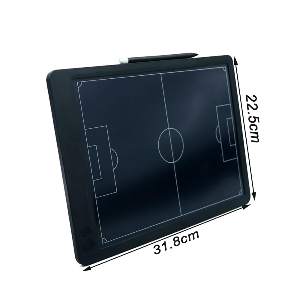 Appunti tattici per allenamento tattico, schermo LCD da 15 pollici, con interruttore di blocco trasparente e penna stilo, lavagna strategica per allenatori e piani di gioco