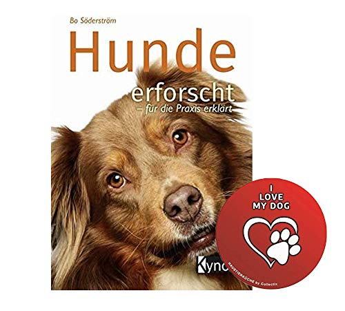 Honden onderzoek - voor de praktijk uitgelegd Gebonden boek + I Love My Dog Sticker by Collectix